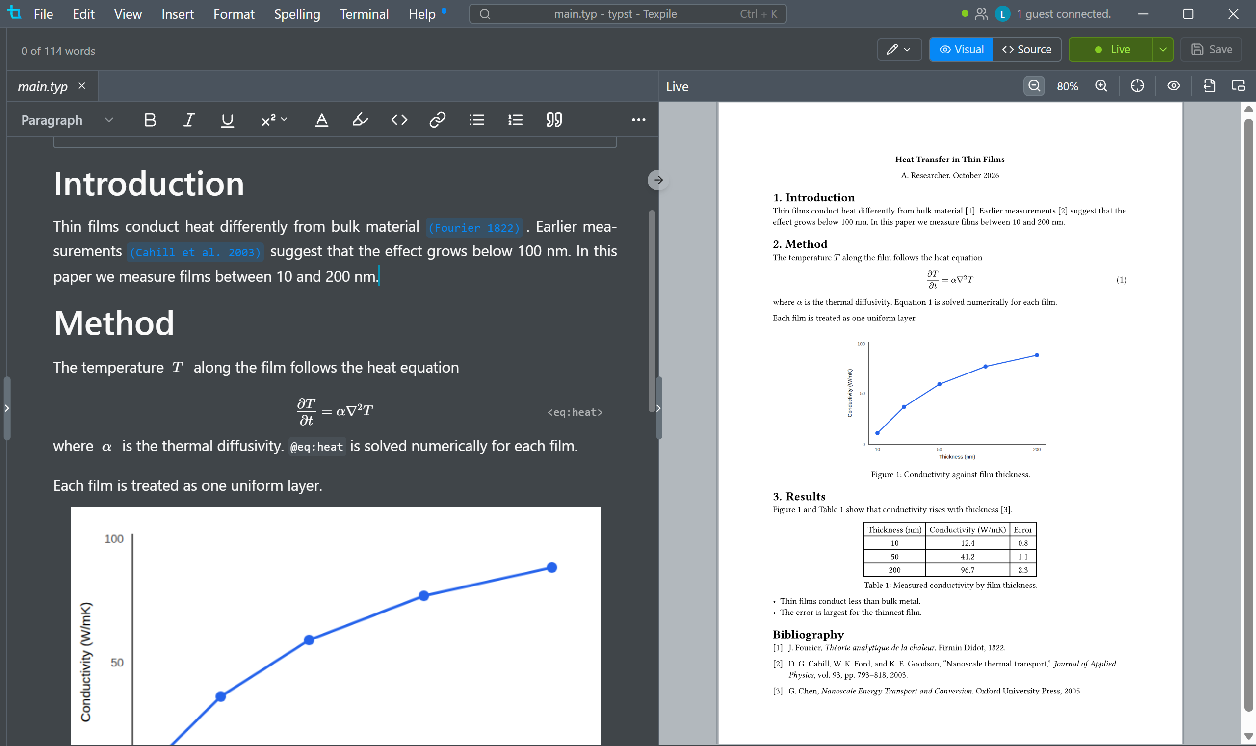 Write together in real time
